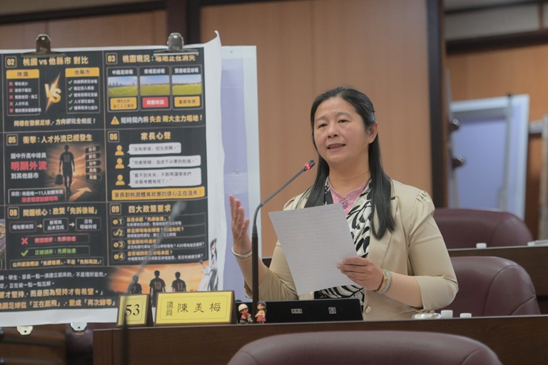 推動道路開闢與足球場規劃 市議員陳美梅:市府應關注北區發展 推動道路開闢與足球場規劃 市議員陳美梅:市府應關注北區發展