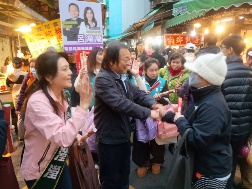 IN觀點/「堅系」聯手震撼松信!王世堅唯一支持呂瀅瀅 師徒聯手拚關鍵一席 圖/呂瀅瀅競選服務處提供