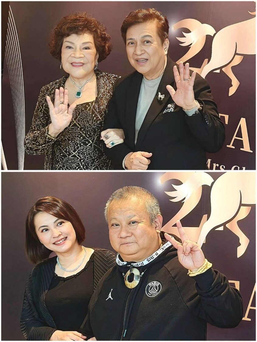 宣昶有與周遊 為WANN STAGE 台北101高空啟幕 公益與國際舞台的跨界整合 謝宇睿等好友貴賓現身力挺 上左起:周遊、李朝永,下左起:宣昶有賢伉儷。(圖/主辦單位 提供)