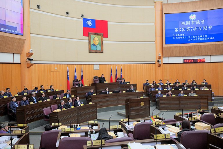 桃園議會開議檢視市政成果 邱奕勝:市府最後一年須兌現政見 桃園議會開議檢視市政成果 邱奕勝:市府最後一年須兌現政見