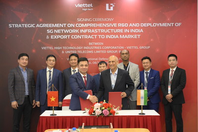Viettel和UTL Group簽署關於在印度全面研發和部署5G網絡基礎設施的戰略協議 Viettel和UTL Group簽署關於在印度全面研發和部署5G網絡基礎設施的戰略協議