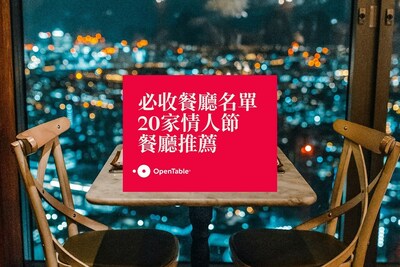 OpenTable最新消費者調查出爐並獻上20間助戀人感清升溫浪漫餐廳名單 OpenTable最新消費者調查出爐並獻上20間助戀人感清升溫浪漫餐廳名單