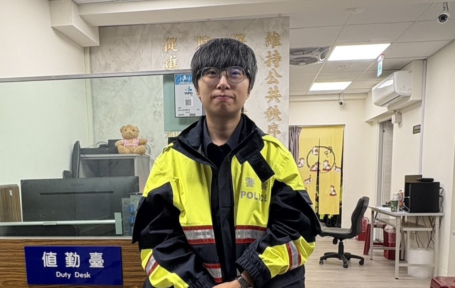 計程車司機急報案!迷途長者無法返家 萬華警迅速尋回家屬 萬華分局東園街派出所警員吳孟樵。