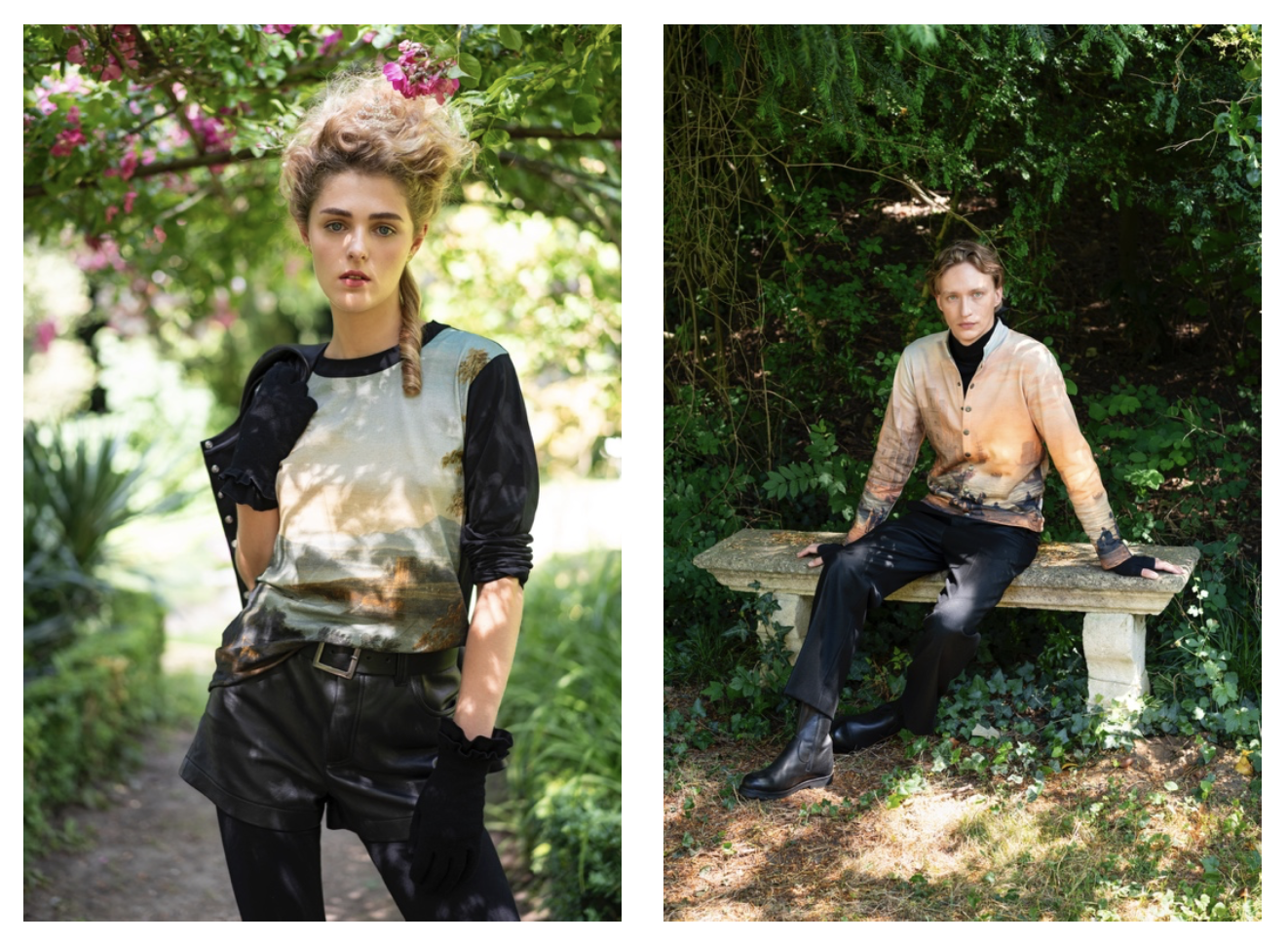 agnès b. 攜手法國羅浮宮 打造Louvre膠囊系列 經典名畫躍於服飾 讓藝術流動於日常 agnès b. 今年秋季與法國羅浮宮攜手合作推出Louvre膠囊系列,一系列服裝與配件綻放獨特的光影及詩意。(圖/agnès b. 提供)