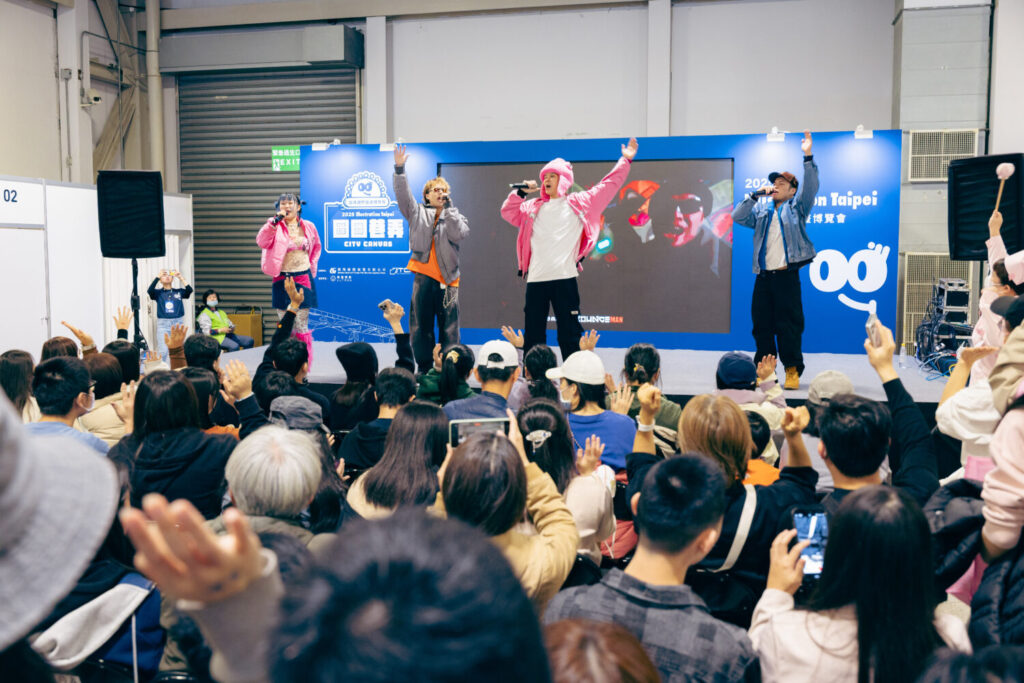 「2025 台中國際插畫博覽會」盛大登場 打造城市年度最強插畫盛事 知名插畫家-恐龍的房間與現場粉絲熱情互動。(圖/ 主辦單位提供)