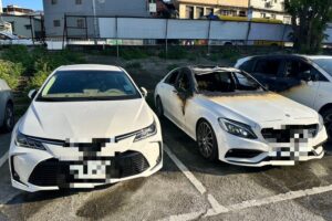 車內燒炭延燒2鄰車 警消火速搶救並依法究辦 4 MEITU 20260314 210739103