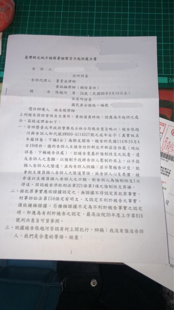 新生代演員越河捲風波後不起訴 吐低潮心聲:謝謝沒有放開我 23 S 7249949 0