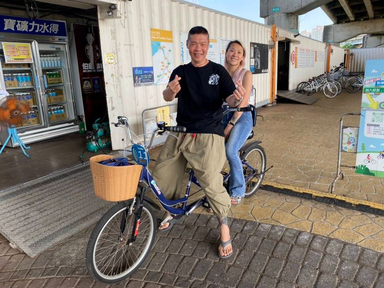 新北高灘處打造樹林山佳單車驛站及毛孩寵物公園 23 《圖說》設置租借站供民眾消費及租借自行車使用。〈高灘處提供〉