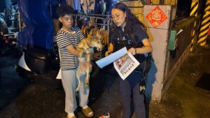新城警加強宣導寵物繫繩 保障用路安全防事故 60 二 1
