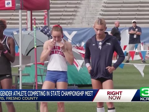 Track and field championships briefly halted after chants against transgender athlete AB Hernandez Track and field championships briefly halted after chants against transgender athlete AB Hernandez