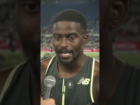 Men's 100m Win: Fastest Time This Year! Men's 100m Win: Fastest Time This Year!