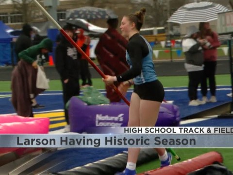 North's Larson having historic track and field season North's Larson having historic track and field season