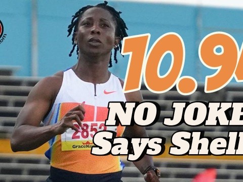 Shelly-Ann Fraser-Pryce 10.94 (+3.1m/s wind) Season Opener – Velocity Fest 17 Shelly-Ann Fraser-Pryce 10.94 (+3.1m/s wind) Season Opener – Velocity Fest 17