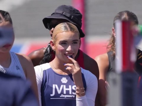 Trans student's participation at California track-and-field championships draw limited protest Trans student's participation at California track-and-field championships draw limited protest