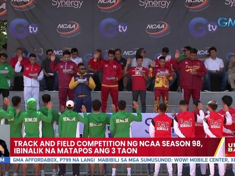 Track and field competition ng NCAA Season 98, ibinalik na matapos ang 3 taon | UB Track and field competition ng NCAA Season 98, ibinalik na matapos ang 3 taon | UB