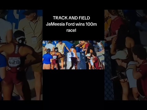 TRACK AND FIELD!JaMEESIA FORD WINS 100M RACE TRACK AND FIELD!JaMEESIA FORD WINS 100M RACE