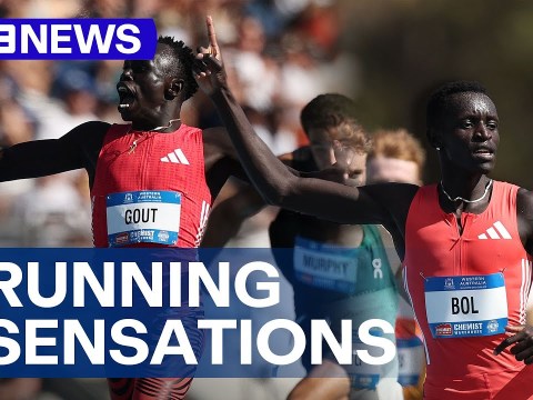 Running sensations: Gout Gout and Peter Bol 'turn it on' at Aussie Championships | 9 News Australia Running sensations: Gout Gout and Peter Bol 'turn it on' at Aussie Championships | 9 News Australia