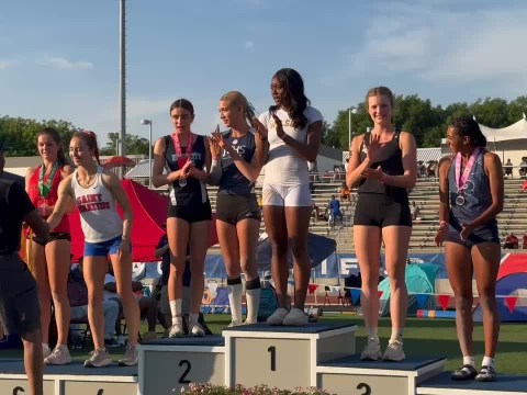 California track and field finals | AB Hernandez shares second-place podium with Brooke White for… California track and field finals | AB Hernandez shares second-place podium with Brooke White for…