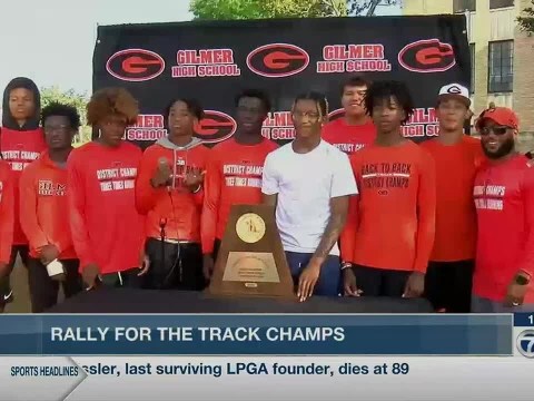 Gilmer Class 4A Track and Field team recognized by community Gilmer Class 4A Track and Field team recognized by community