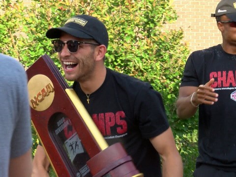 Pitt State men's track and field is welcomed home as national champions Pitt State men's track and field is welcomed home as national champions