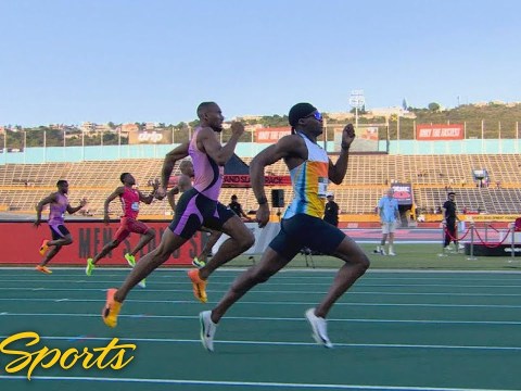 Christopher Bailey BLAZES to 400m win at Grand Slam Track meet in Jamaica | NBC Sports Christopher Bailey BLAZES to 400m win at Grand Slam Track meet in Jamaica | NBC Sports