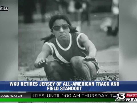 WKU retires jersey of All-American track and field standout WKU retires jersey of All-American track and field standout