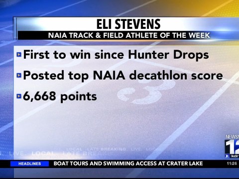 Eli Stevens named NAIA track and field Athlete of the Week Eli Stevens named NAIA track and field Athlete of the Week