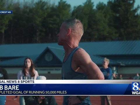 Track and field coach accomplishes goal of running 50,000 miles in 40 years Track and field coach accomplishes goal of running 50,000 miles in 40 years