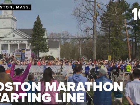 Mixed emotions at the Boston Marathon starting line with news of Pope Francis' passing Mixed emotions at the Boston Marathon starting line with news of Pope Francis' passing