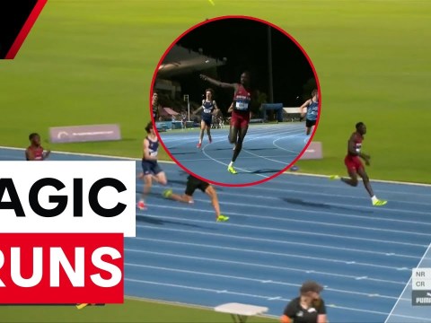 Gout cracks 10 seconds for the 100m twice in one night | 7NEWS Gout cracks 10 seconds for the 100m twice in one night | 7NEWS