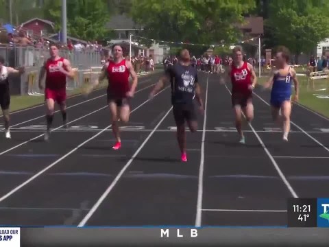 UP Track & Field Finals – boys' short distance events UP Track & Field Finals – boys' short distance events