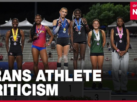 California track-and-field championships draw limited protest over trans student's participation California track-and-field championships draw limited protest over trans student's participation