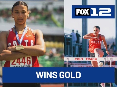 Teen somersaults to victory in Oregon State Track and Field Championships Teen somersaults to victory in Oregon State Track and Field Championships