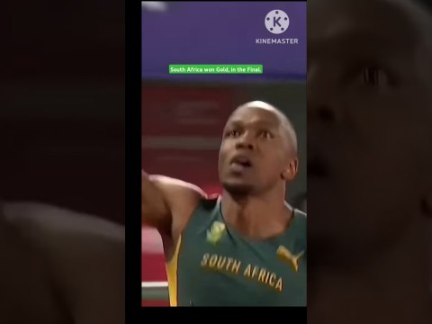 World Athletics Sports Relay race 4×100 Final Gold winner South Africa #China World Athletics Sports Relay race 4×100 Final Gold winner South Africa #China
