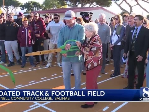 Hartnell College reopens renovated track and field Hartnell College reopens renovated track and field