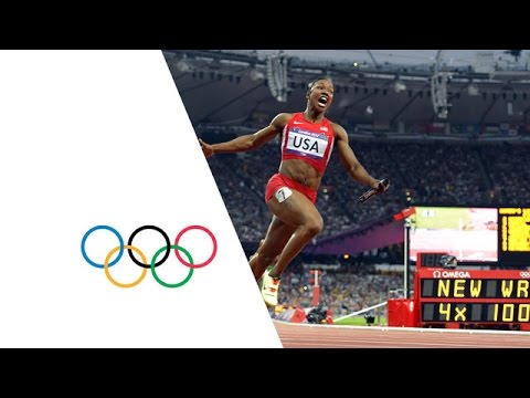 USA Break Women's 4 x 100m Relay World Record – London 2012 Olympics USA Break Women's 4 x 100m Relay World Record – London 2012 Olympics