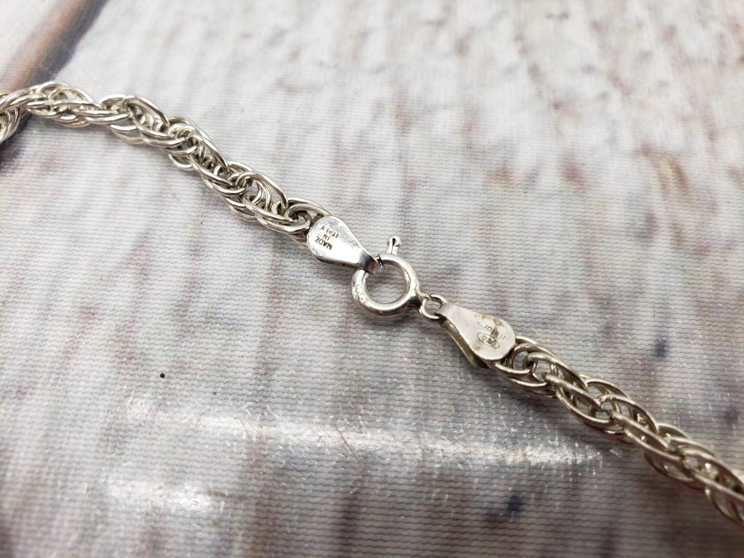 Necklace SS Unisex 24″ Rope Chain, 17.44DWT .925 Sterling Silver