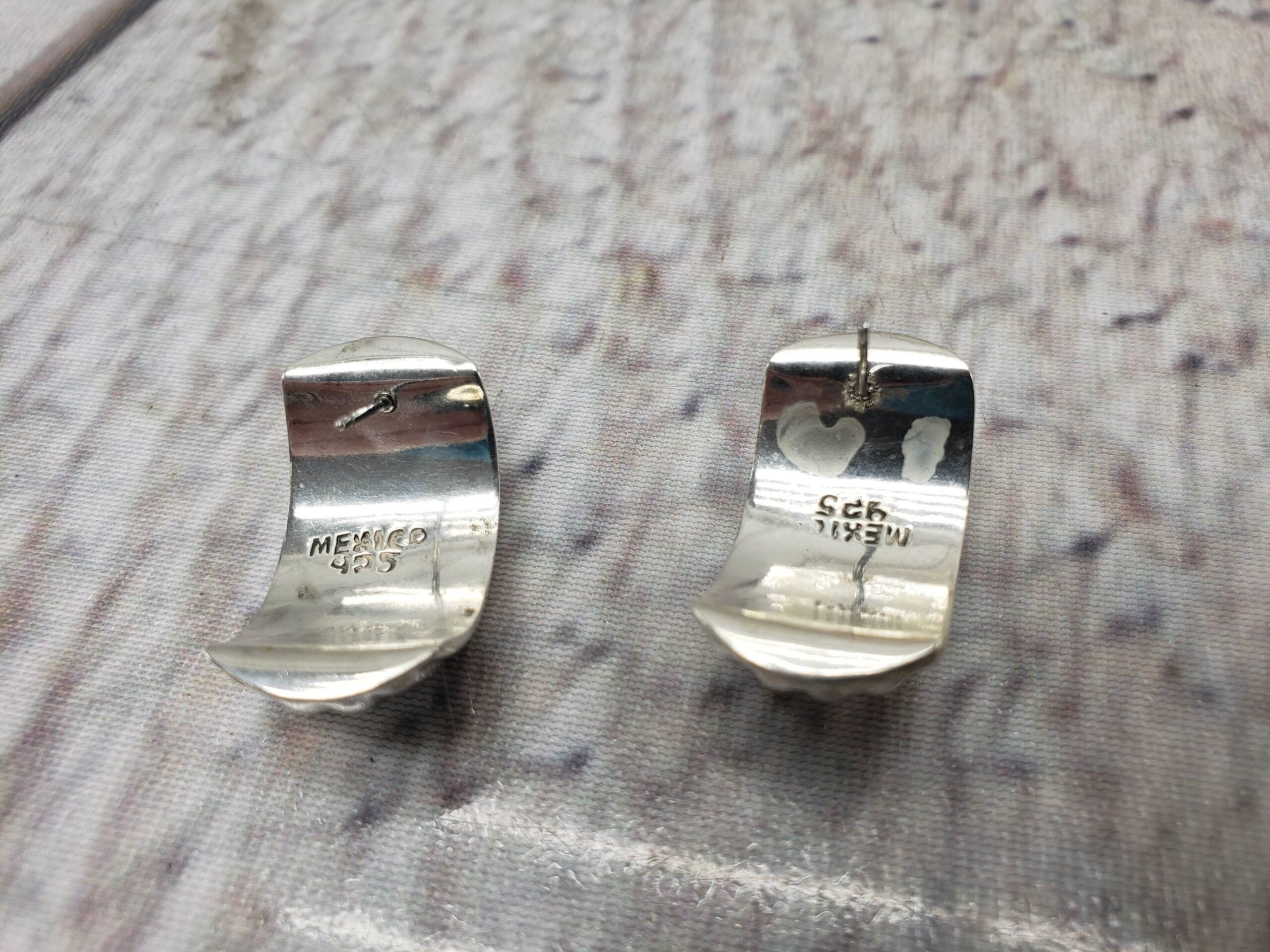 Earrings SS C. Hoop 9.74DWT .925 Sterling Silver, Made in Mexico