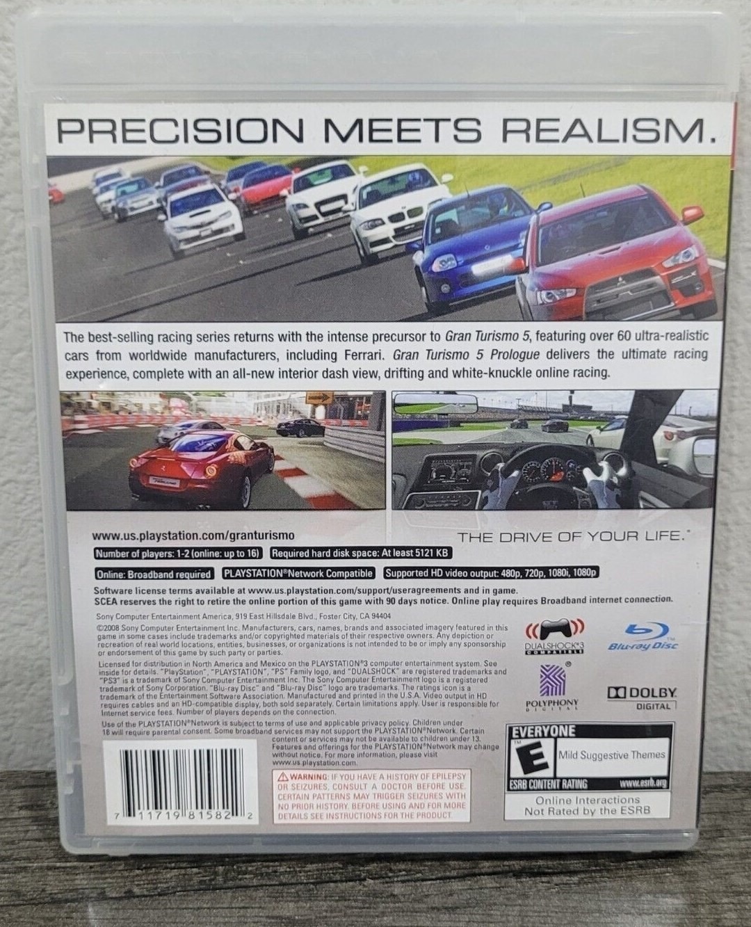 Sony Gran Turismo 5 Prologue PS3 / Playstation 3 Games Games
