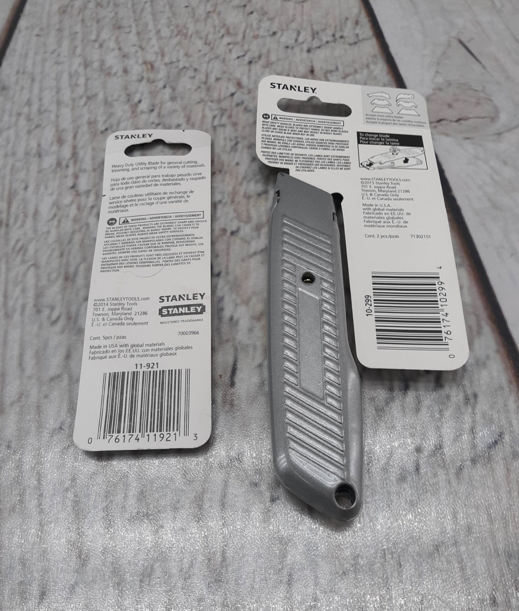 Stanley ~Made in USA 10-299/11921 Fixed Blade Utility Knife