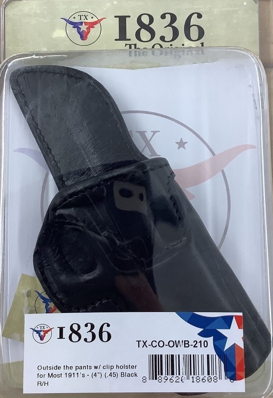 Tagua Outside The Pants Clip Holster For Most 1911’s 4″ Barrel (.45 Cal) R/H