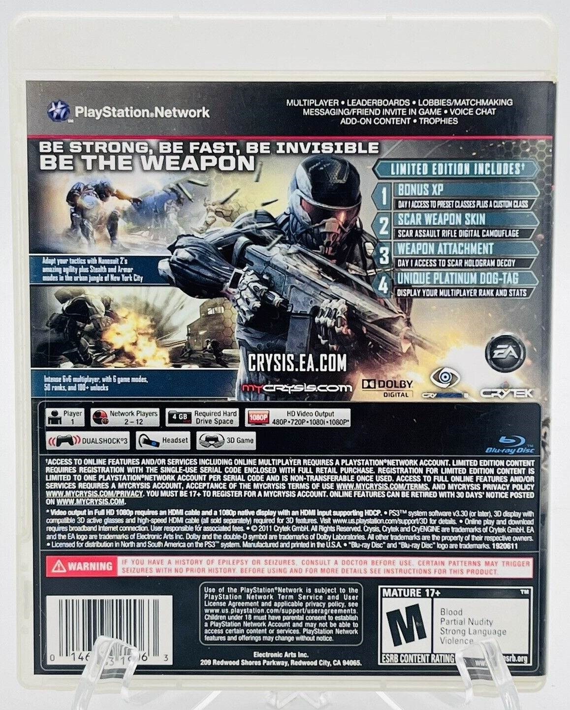 Crysis 2 *Complete* PS3 / Playstation 3 Games Games