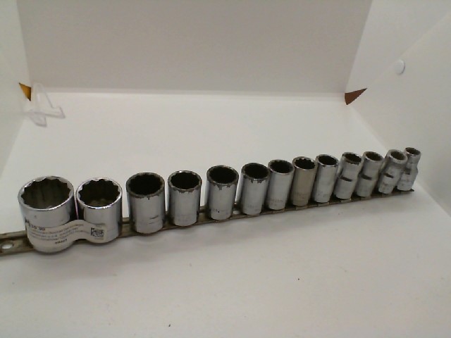 Vintage Craftsman USA Socket Set, metric /shallow/ 12pnt V SERIES 13PC