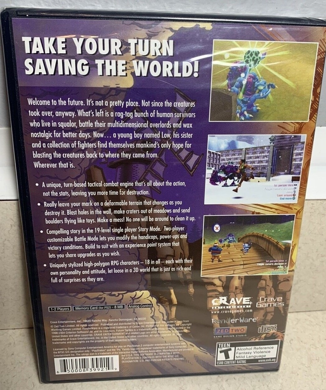 Future Tactics The Uprising Complete PS2 / Playstation 2 Game