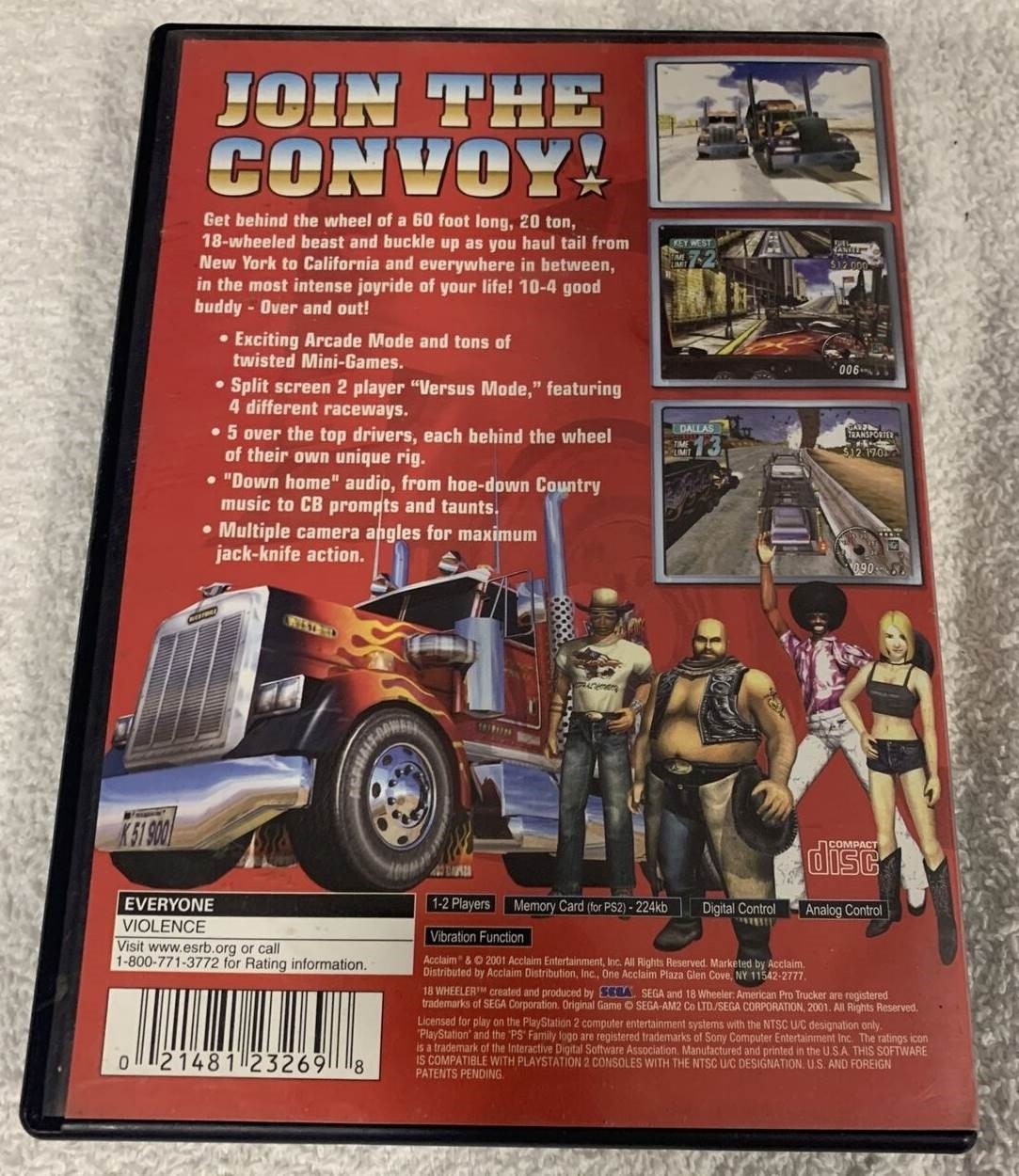 Eighteen 18 Wheeler American Pro Trucker PS2 / Playstation 2 Game