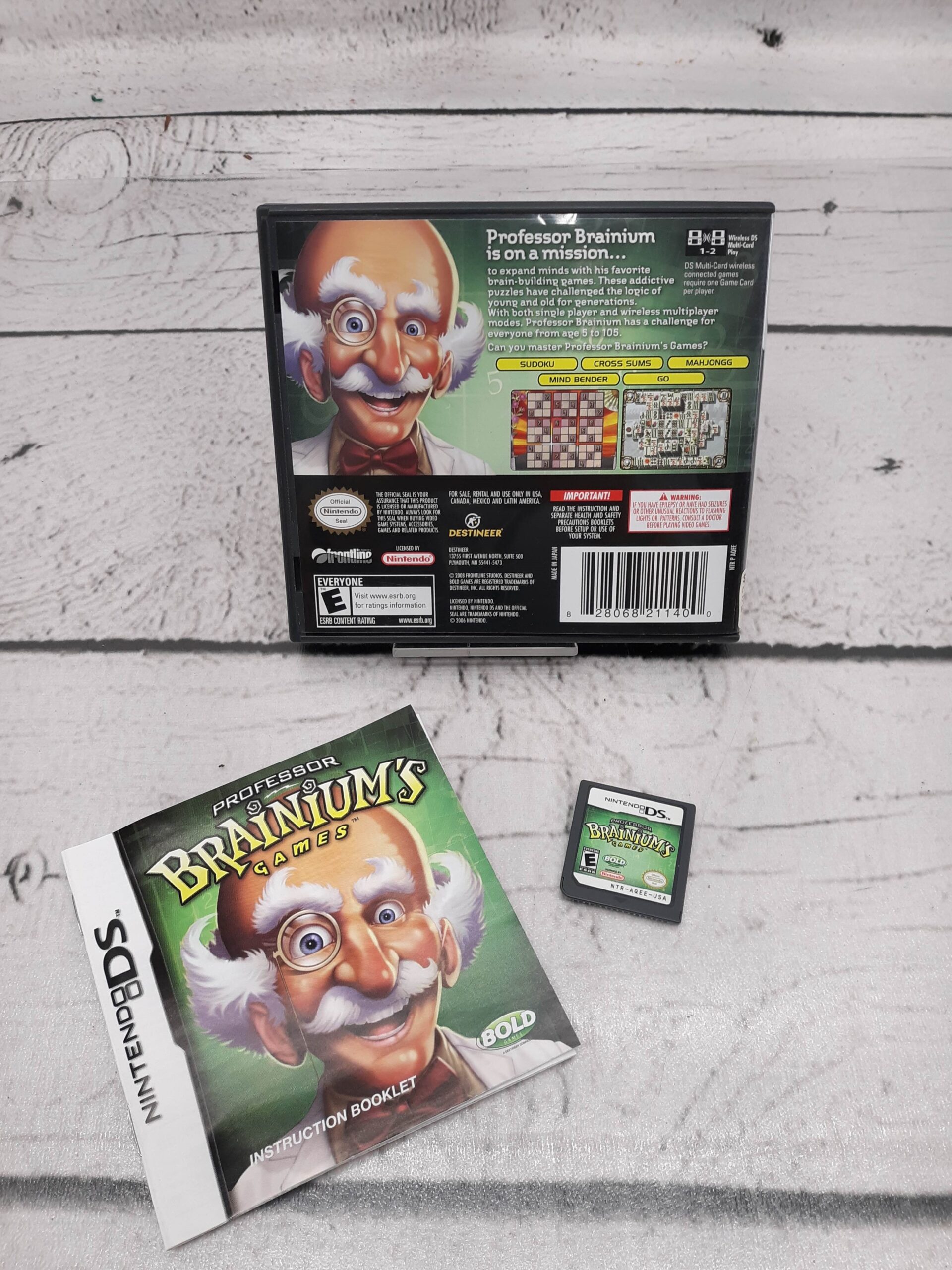 NINTENDO DS – PROFESSOR BRAINIUM’S GAMES Complete