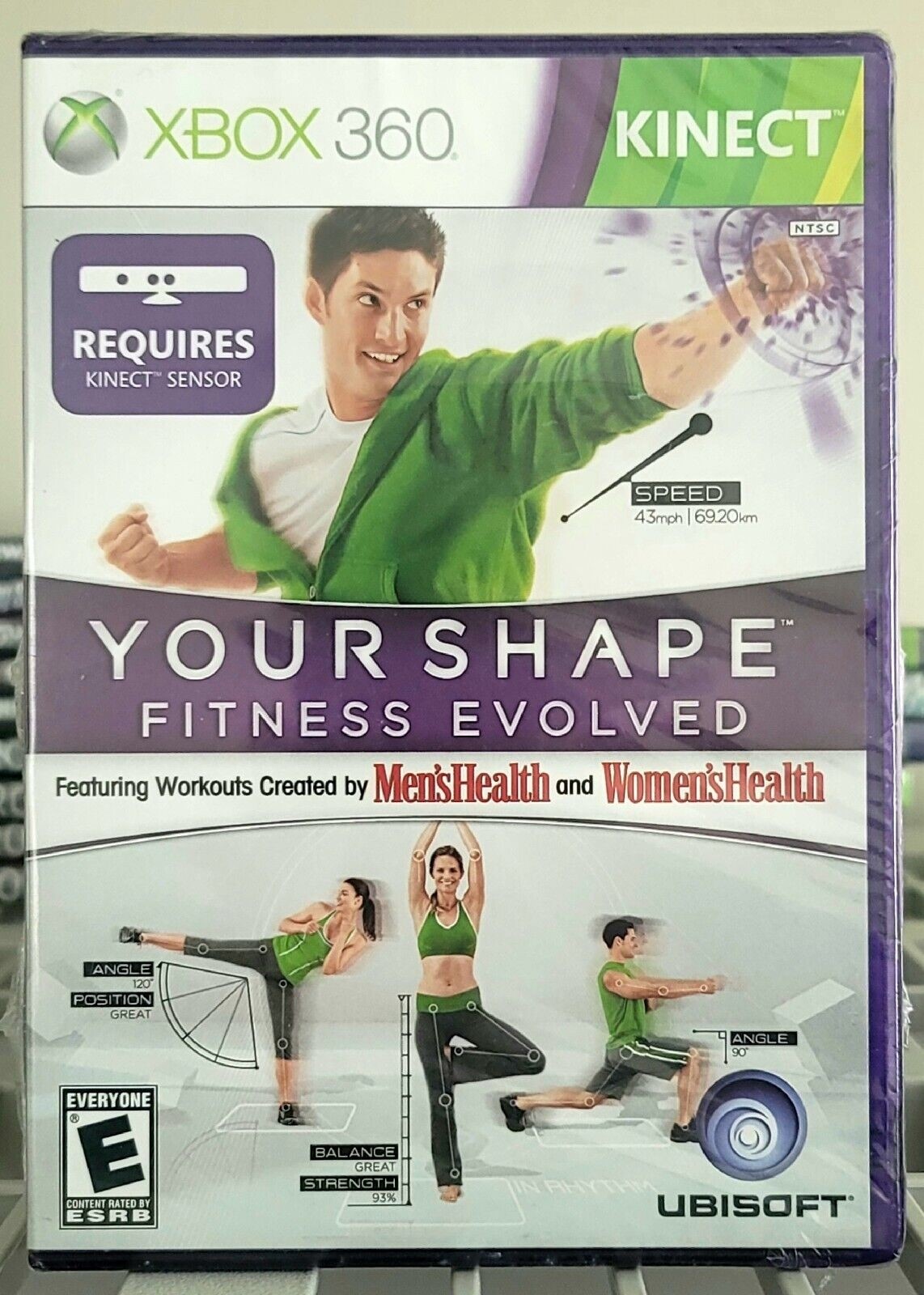 Kinect Your Shape: Fitness Evolved 2012 (Xbox 360) Complete W/ Manual Game