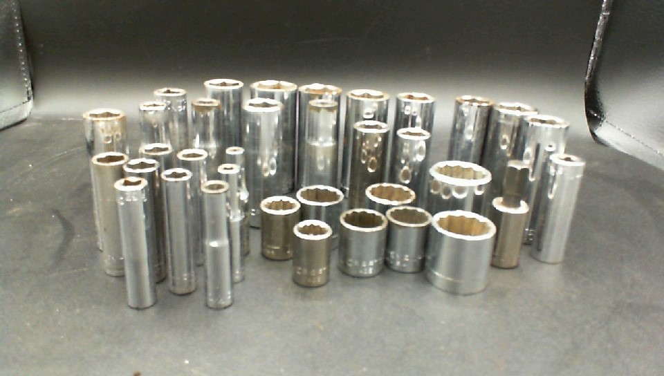 Vintage Craftsman Socket Set USA Made 35pc + 4 Wrenches