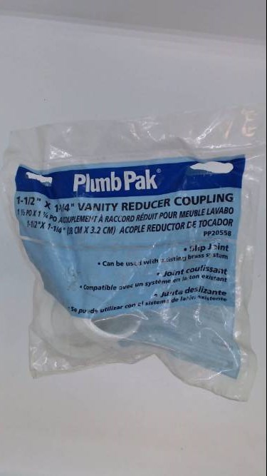 Plumb Pak PP20558 1-1/2″x1-1/4″ Vanity Reducer Coupling, Slip Joint