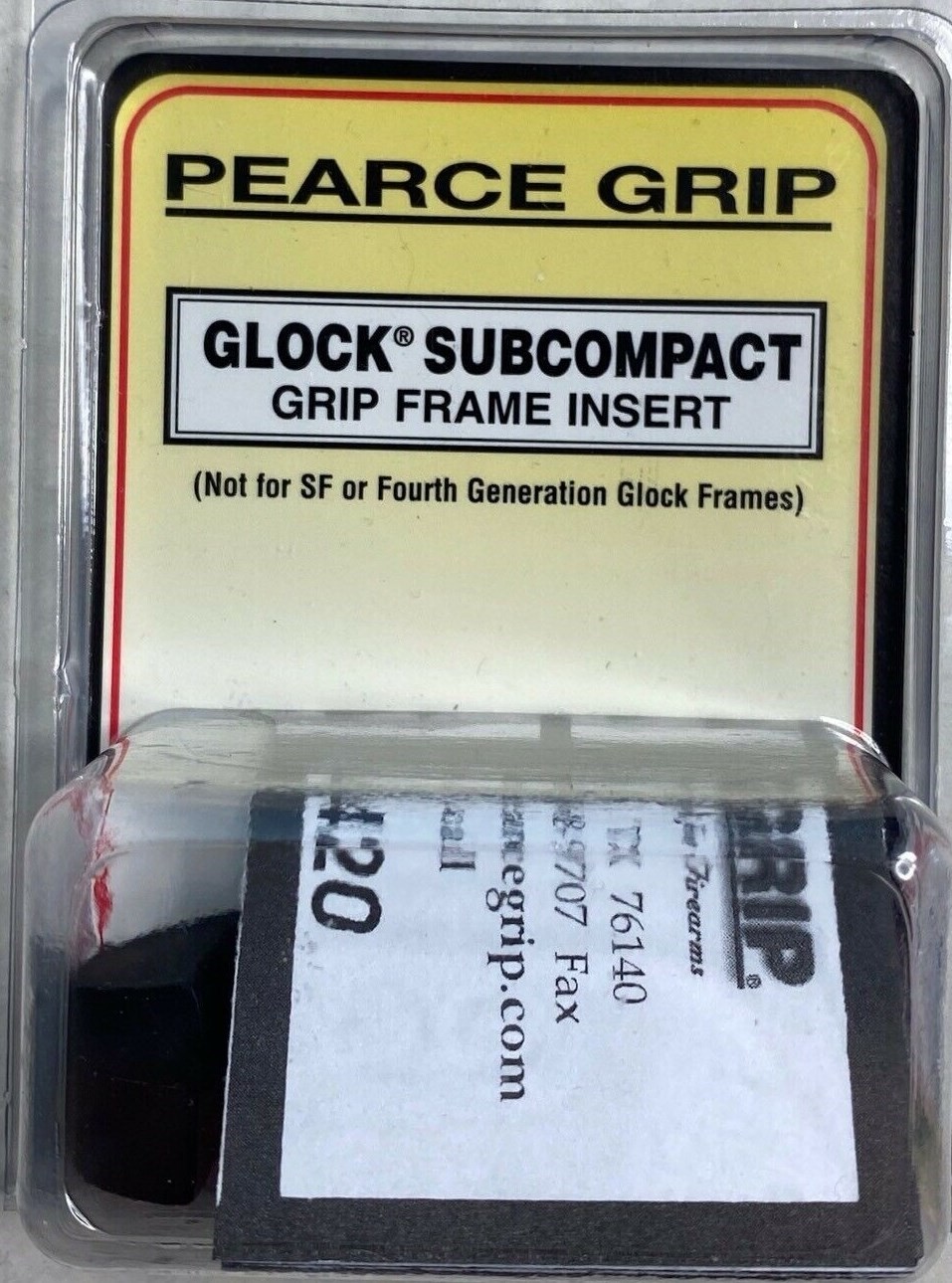 New “Pearce Grip” Grip Frame Insert for GLOCK